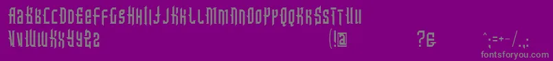 Шрифт Intotheblue – серые шрифты на фиолетовом фоне