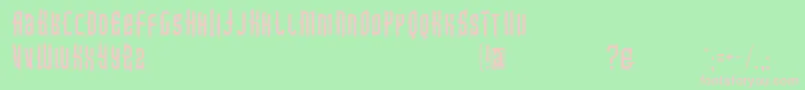 Intotheblue Font – Pink Fonts on Green Background