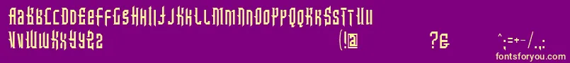 Lisätietoja Intotheblue-fontista Intotheblue-fontti – keltaiset fontit violetilla taustalla