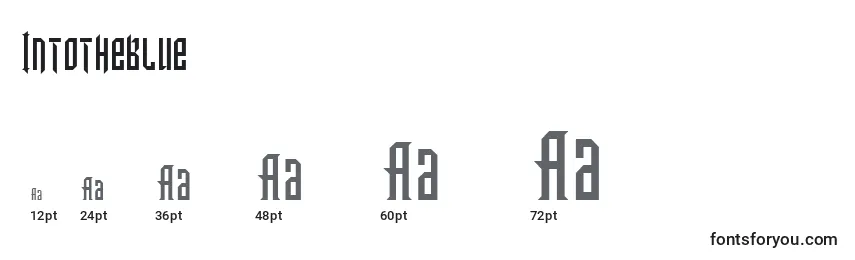 Intotheblue Font Sizes
