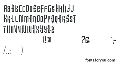  Intotheblue font