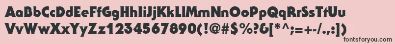 StaidGothicBlackRegular Font – Black Fonts on Pink Background