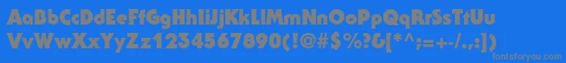 StaidGothicBlackRegular Font – Gray Fonts on Blue Background