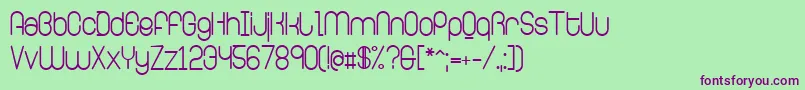 RingerRegular Font – Purple Fonts on Green Background