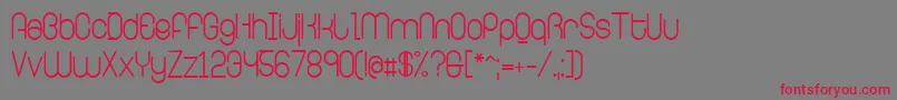 RingerRegular Font – Red Fonts on Gray Background