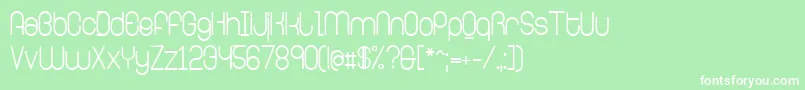 RingerRegular Font – White Fonts on Green Background