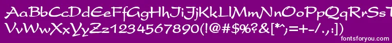 SakuraBold Font – White Fonts on Purple Background