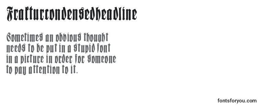 Frakturcondensedheadline Font