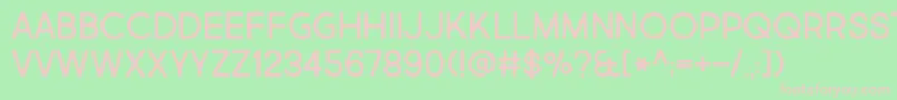 MarketFresh Font – Pink Fonts on Green Background