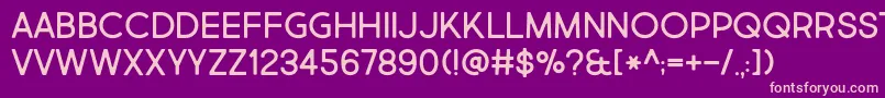 MarketFresh Font – Pink Fonts on Purple Background