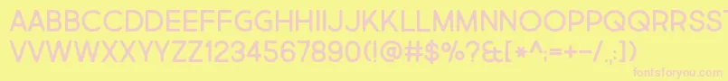 MarketFresh Font – Pink Fonts on Yellow Background