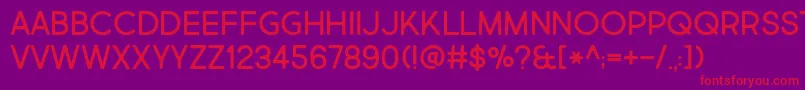 MarketFresh Font – Red Fonts on Purple Background