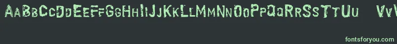 fuente ScroongeNormal – Fuentes Verdes Sobre Fondo Negro