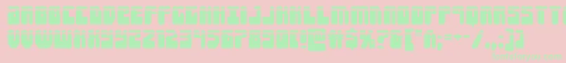 Forcemajeurelaser Font – Green Fonts on Pink Background