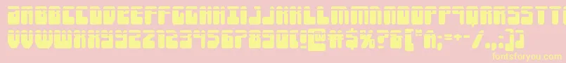 Forcemajeurelaser Font – Yellow Fonts on Pink Background