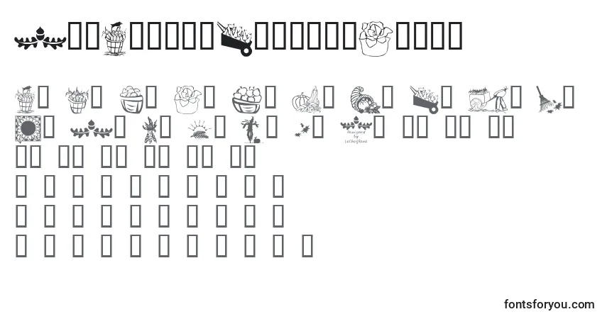 LcrAutumnHarvestDingsフォント–アルファベット、数字、特殊文字