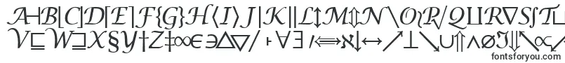 Machadomathsymbolssk-fontti – Alkavat M:lla olevat fontit