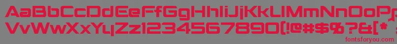 Montalban Font – Red Fonts on Gray Background