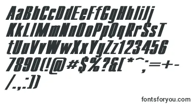  CompactWdBoldItalic font