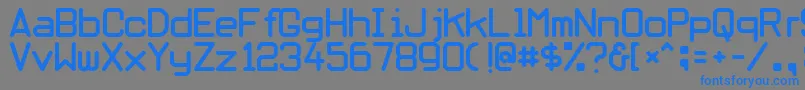 Obliviou Font – Blue Fonts on Gray Background