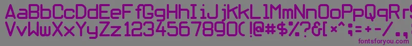 Obliviou Font – Purple Fonts on Gray Background