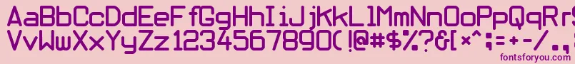 Obliviou Font – Purple Fonts on Pink Background