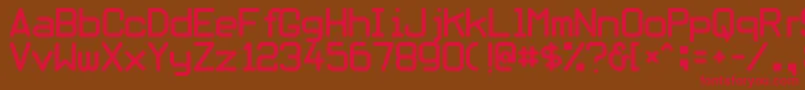Obliviou Font – Red Fonts on Brown Background