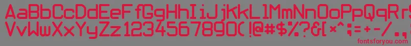 Obliviou Font – Red Fonts on Gray Background