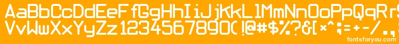 Obliviou Font – White Fonts on Orange Background