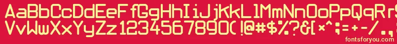 Obliviou Font – Yellow Fonts on Red Background