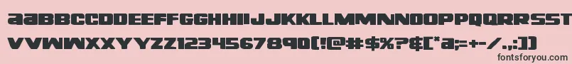 Righthandlukeexpand Font – Black Fonts on Pink Background