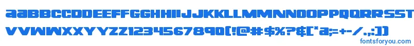 Righthandlukeexpand Font – Blue Fonts on White Background