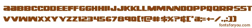 Righthandlukeexpand Font – Brown Fonts on White Background