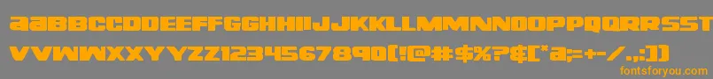 Righthandlukeexpand Font – Orange Fonts on Gray Background