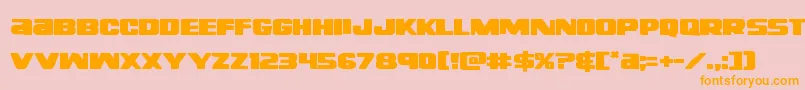Righthandlukeexpand Font – Orange Fonts on Pink Background