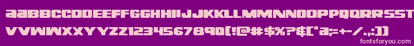 Righthandlukeexpand Font – Pink Fonts on Purple Background