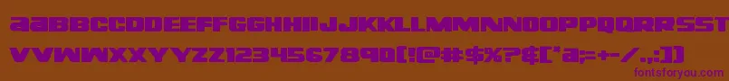 Righthandlukeexpand Font – Purple Fonts on Brown Background