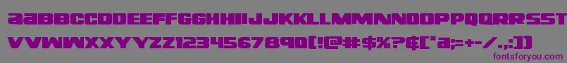 Righthandlukeexpand Font – Purple Fonts on Gray Background