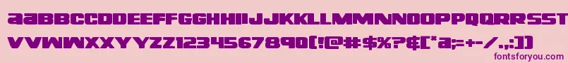 Righthandlukeexpand Font – Purple Fonts on Pink Background