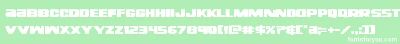 Righthandlukeexpand Font – White Fonts on Green Background
