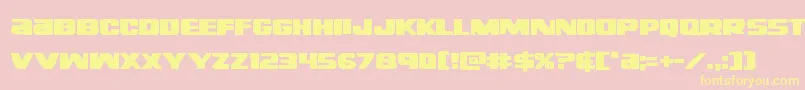 Righthandlukeexpand Font – Yellow Fonts on Pink Background