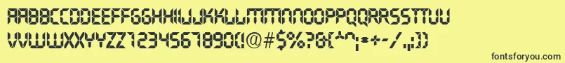 Transist Font – Black Fonts on Yellow Background