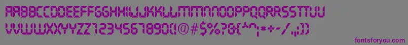 Transist Font – Purple Fonts on Gray Background