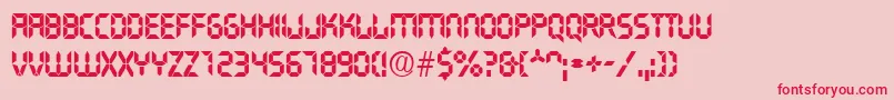 Transist Font – Red Fonts on Pink Background