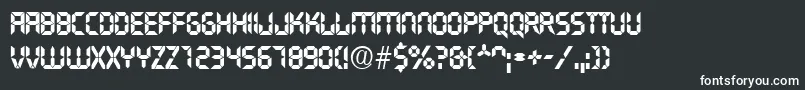 Transist Font – White Fonts on Black Background