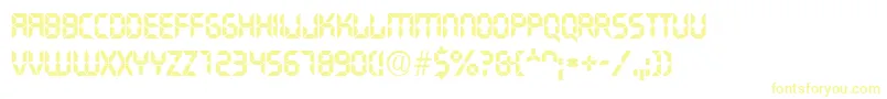 Transist Font – Yellow Fonts on White Background