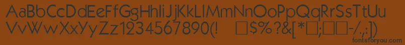 Kabelplain Font – Black Fonts on Brown Background
