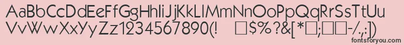 Kabelplain Font – Black Fonts on Pink Background