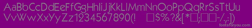 Kabelplain Font – Gray Fonts on Purple Background