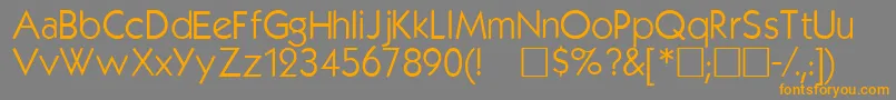 Kabelplain Font – Orange Fonts on Gray Background